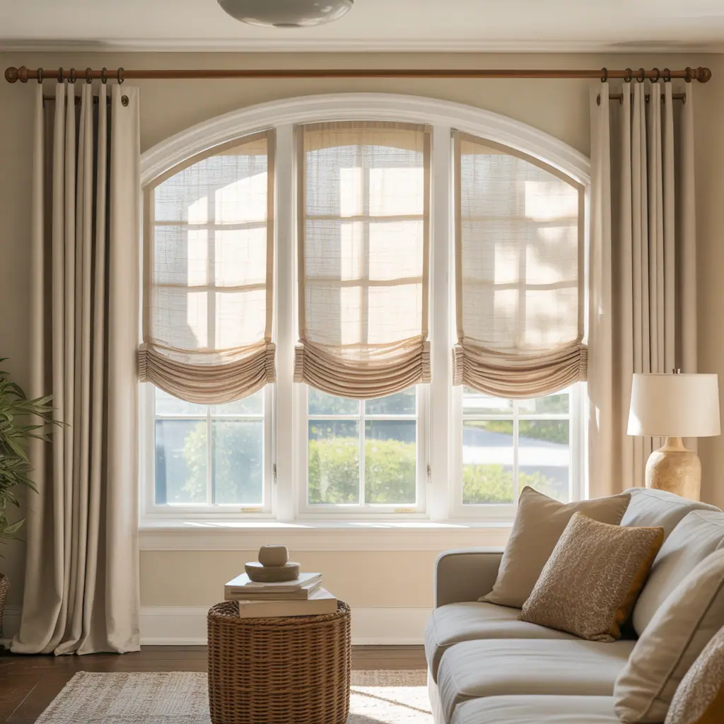 pictures arched window treatment ideas