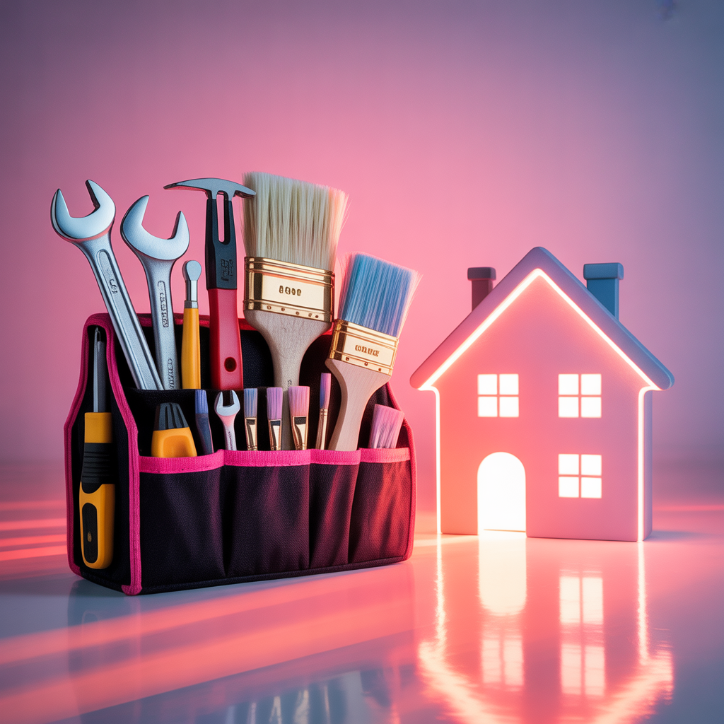pink background