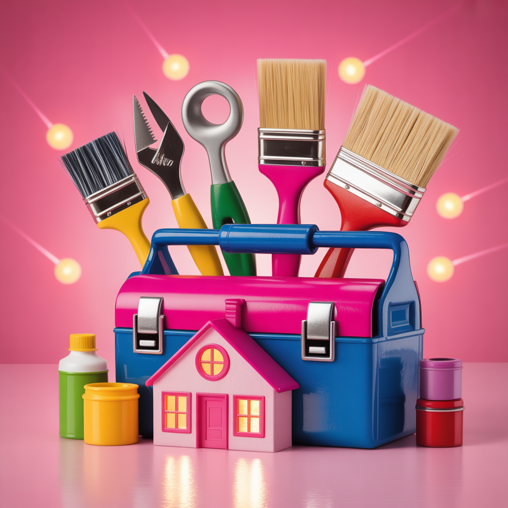 pink background
