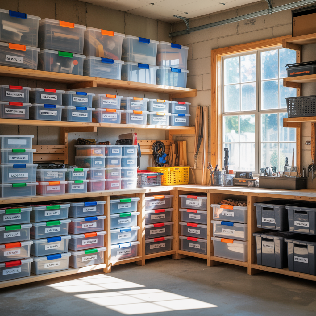 plastic containers storage ideas