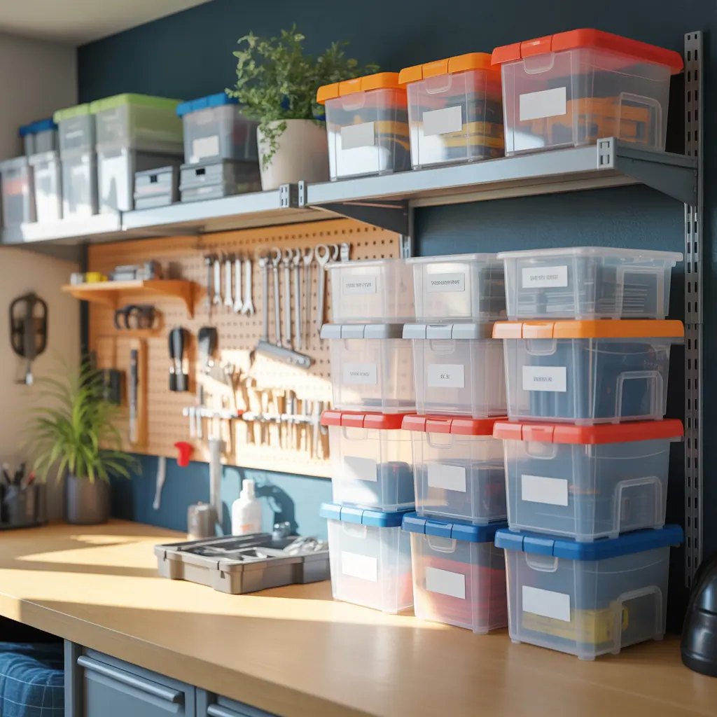 plastic containers storage ideas