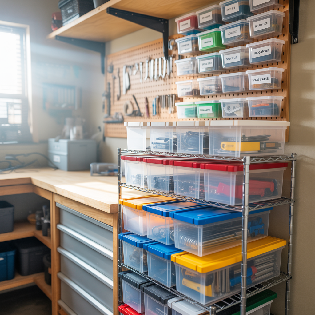 plastic containers storage ideas