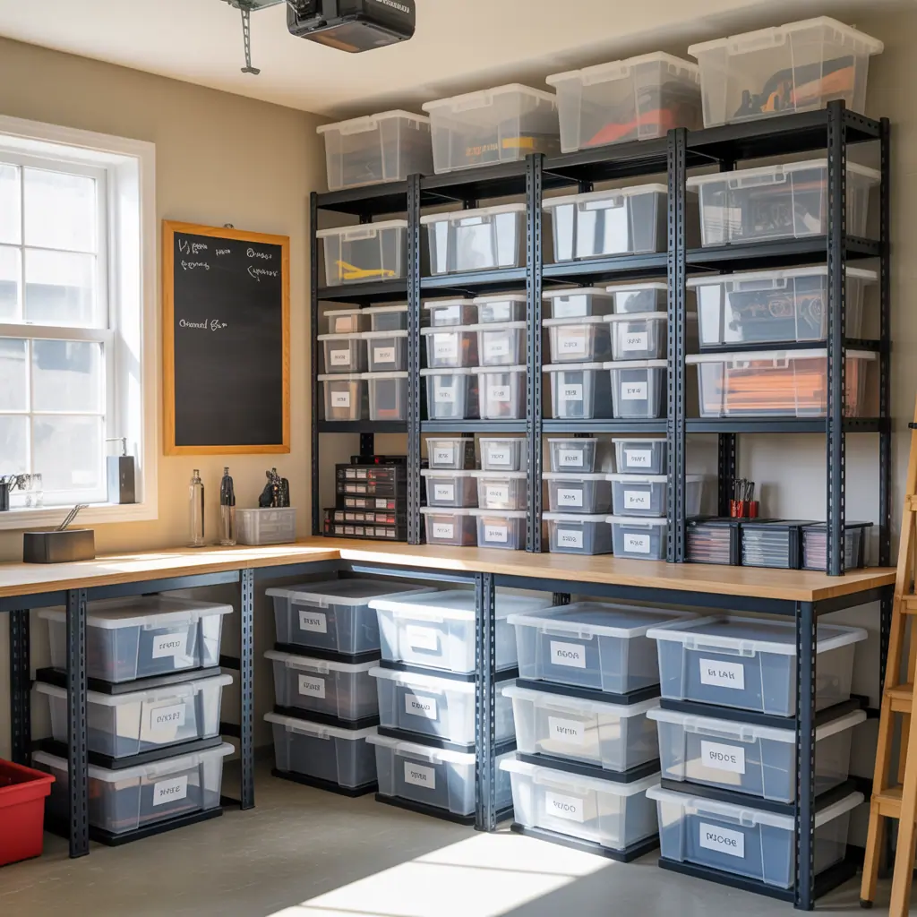 plastic containers storage ideas