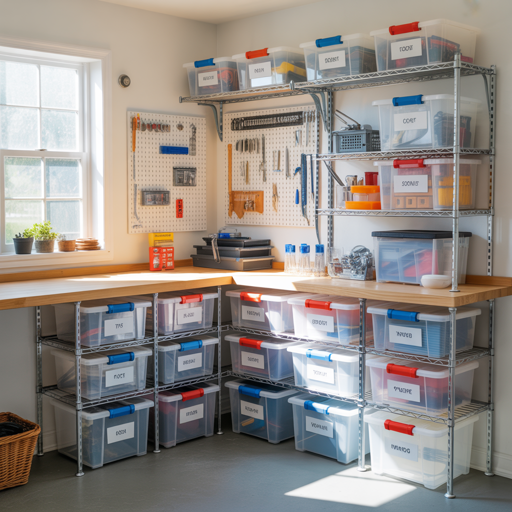 plastic containers storage ideas