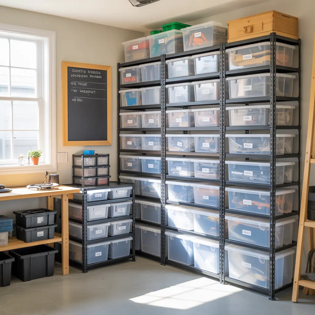 plastic containers storage ideas