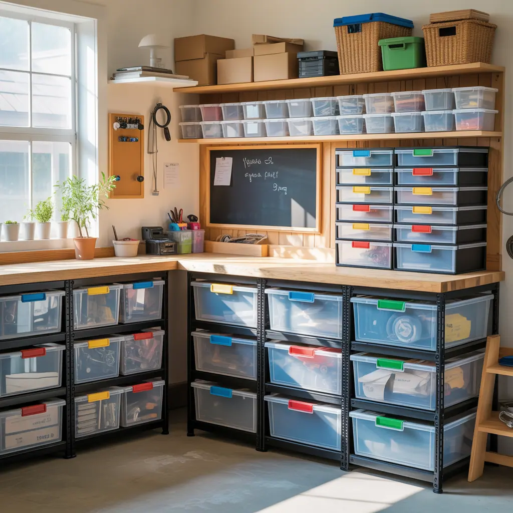 plastic containers storage ideas