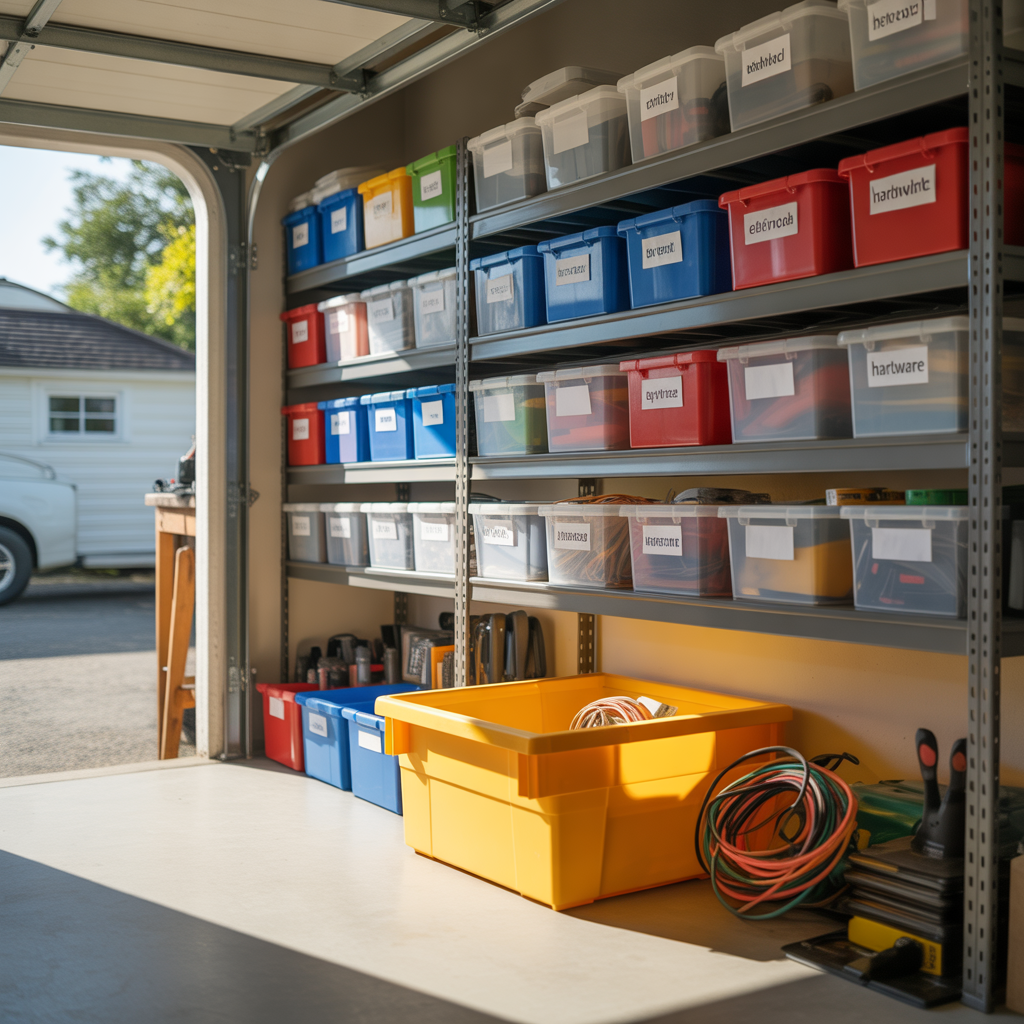 plastic containers storage ideas