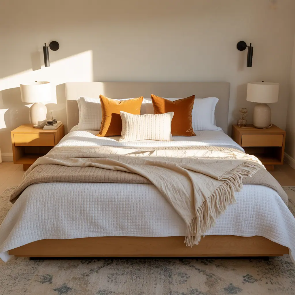 platform bed bedding ideas