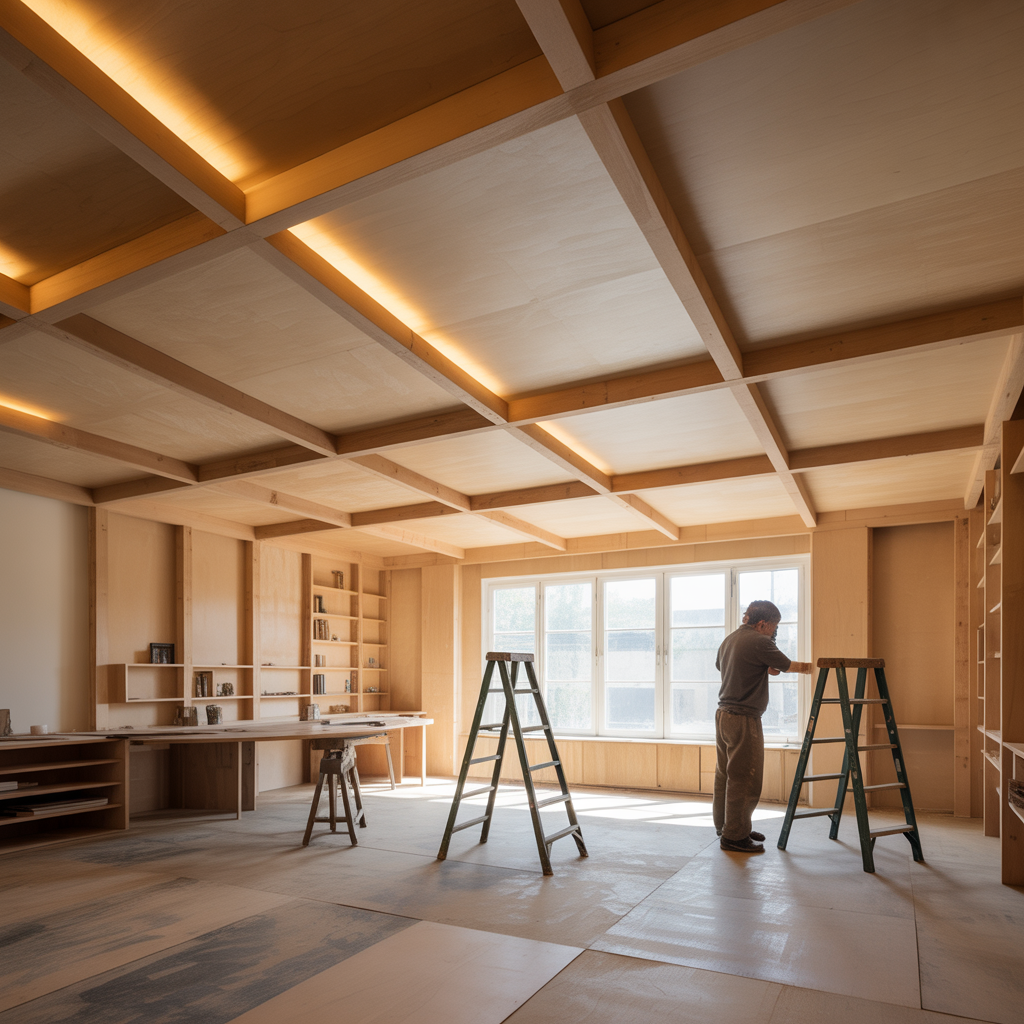 plywood ceiling projects