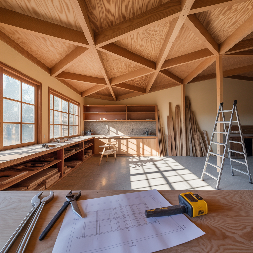 plywood ceiling projects