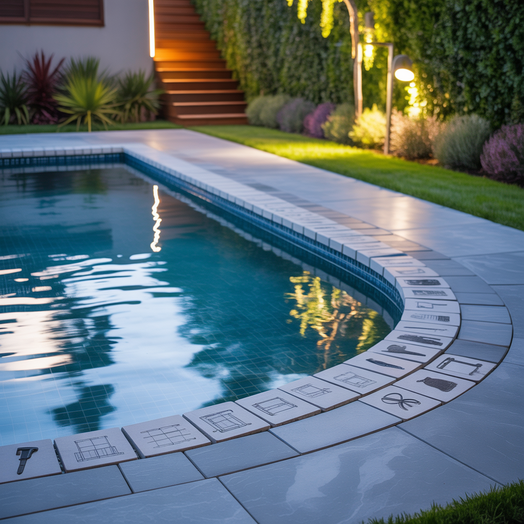 pool pavers around ideas