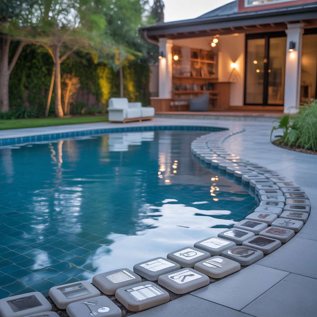 pool pavers around ideas