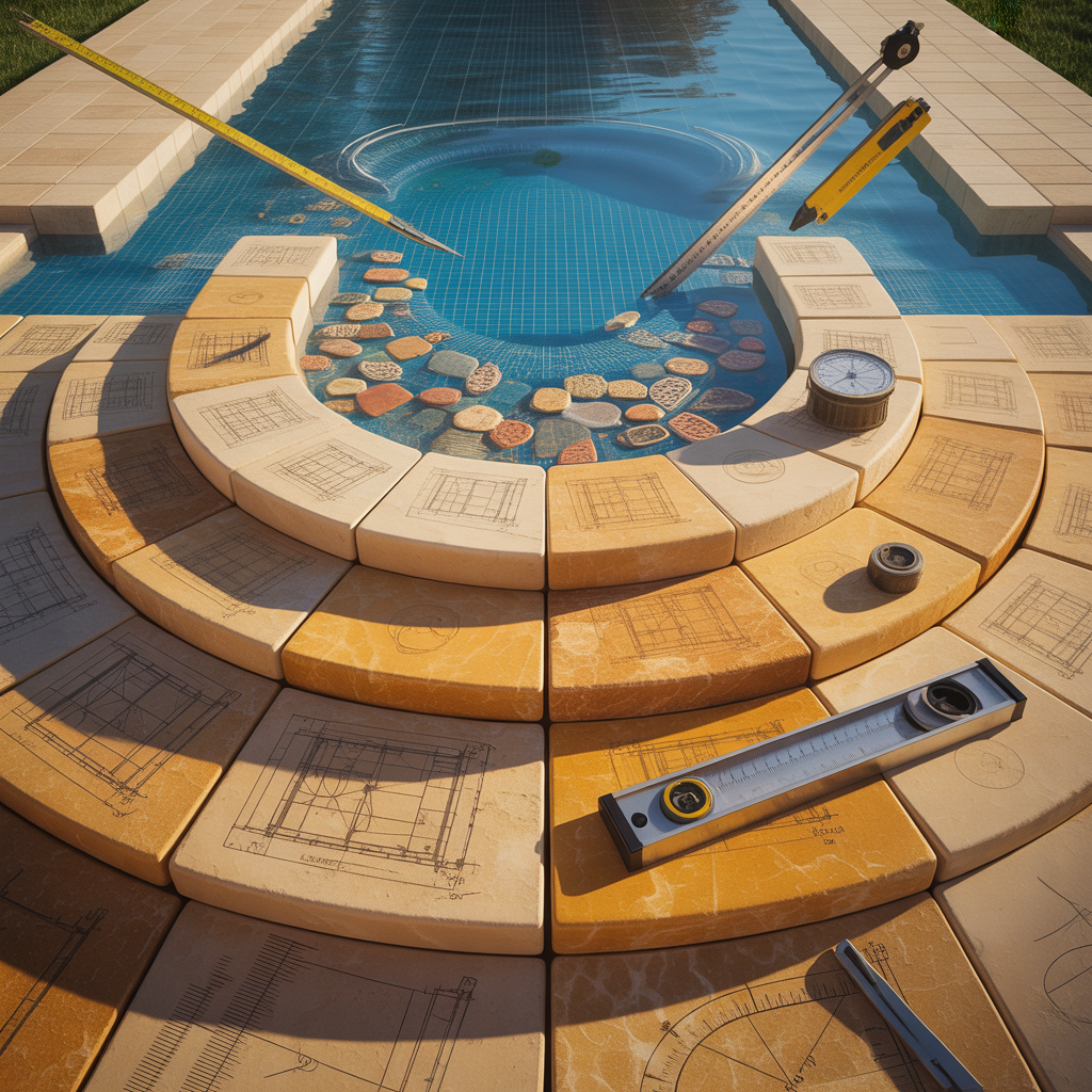 pool pavers around ideas