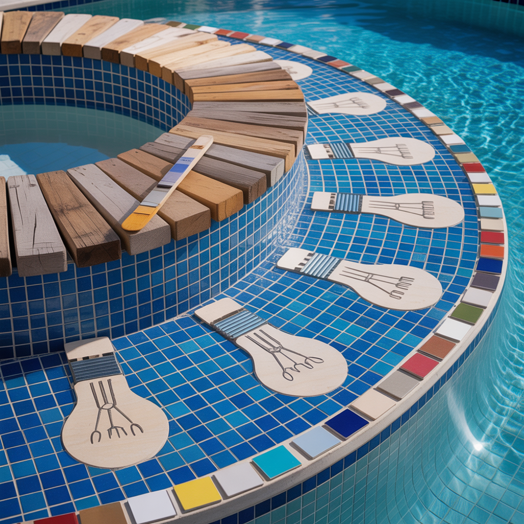 pool pavers around ideas