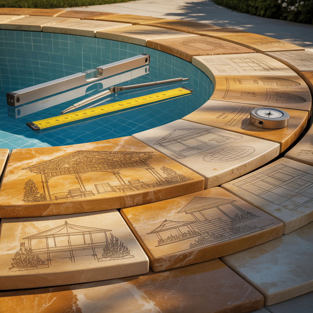 pool pavers around ideas