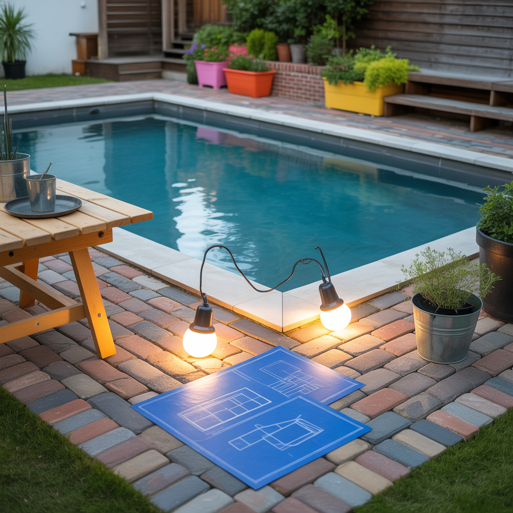 pool pavers around ideas