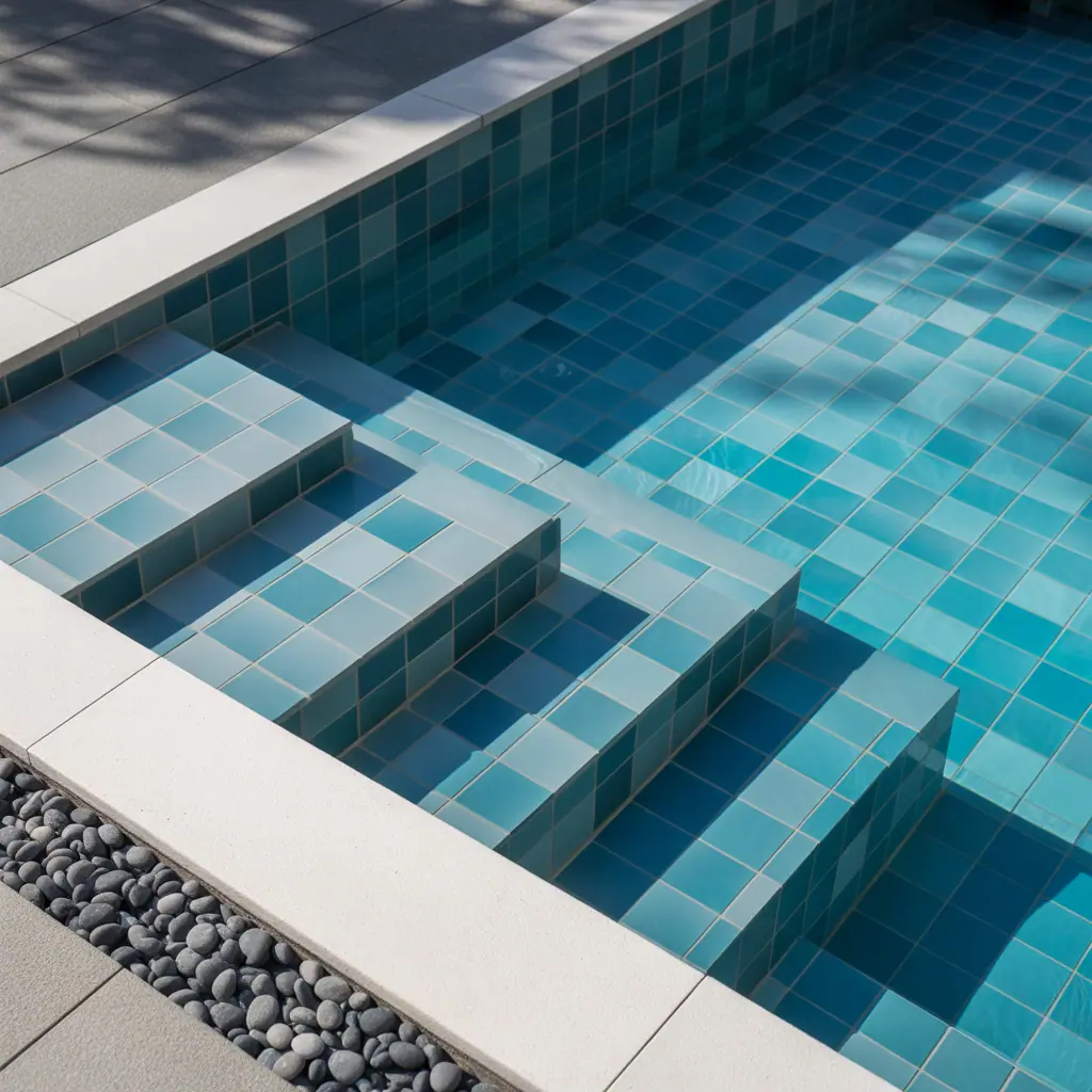 pool tile ideas modern