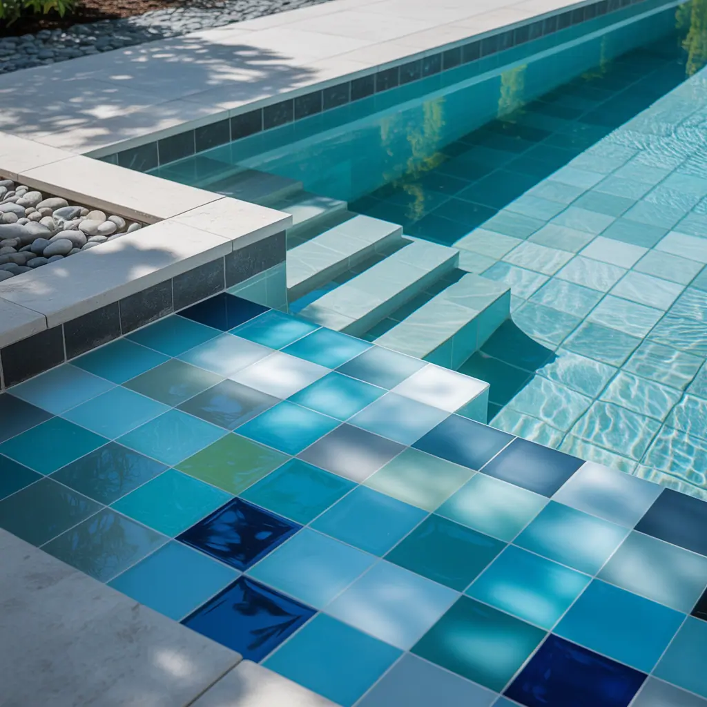 pool tile ideas modern
