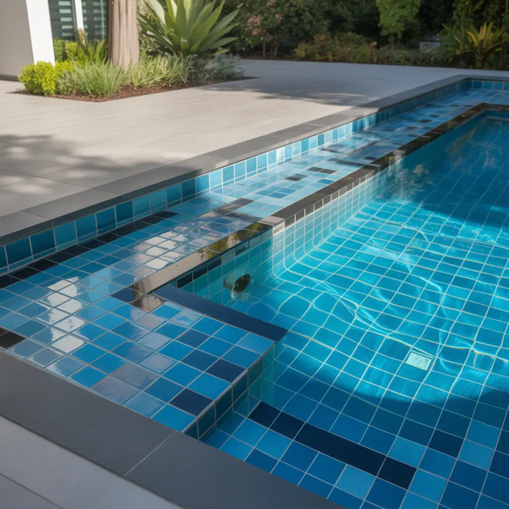 pool tile ideas modern