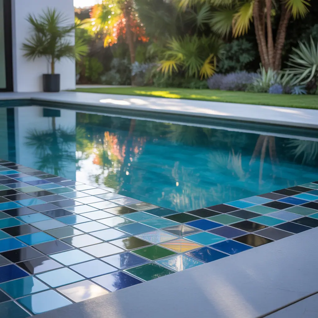 pool tile ideas modern