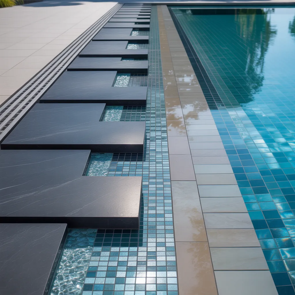 pool tile ideas modern