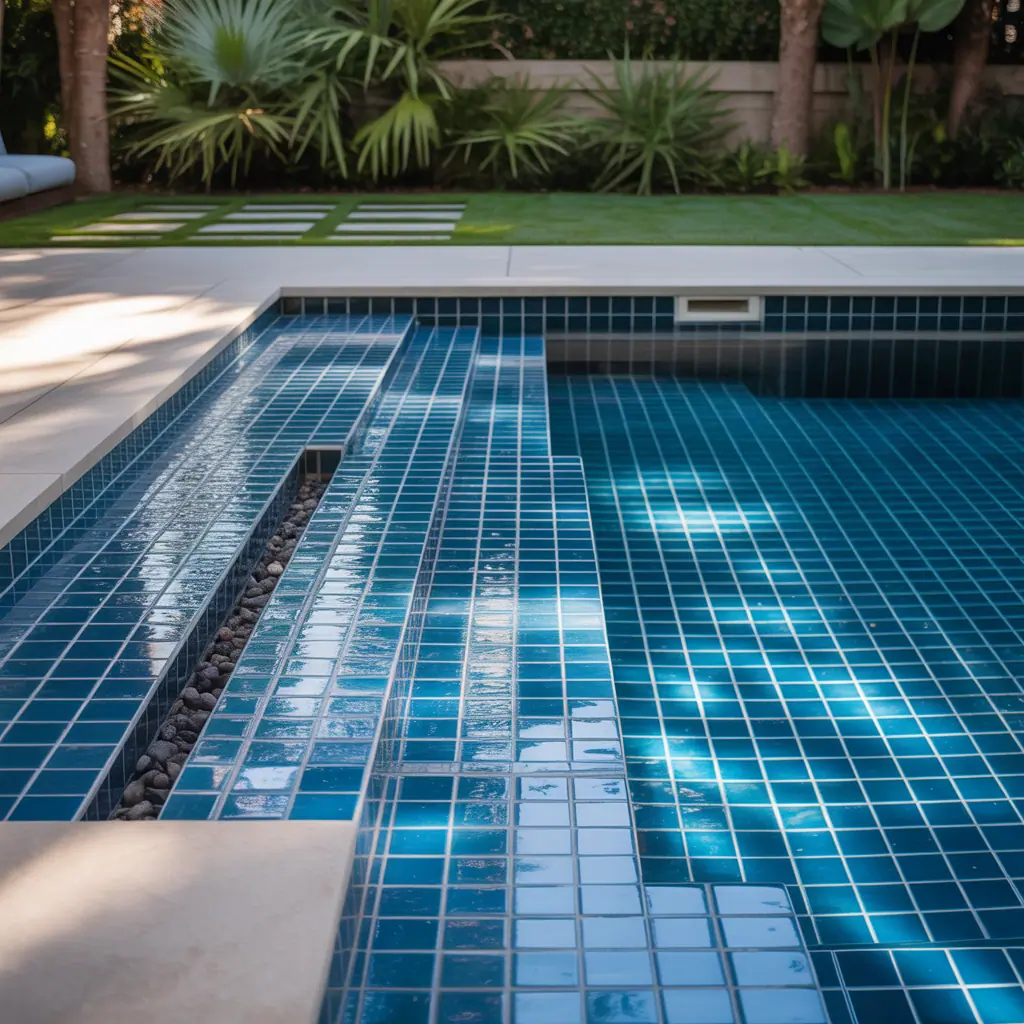 pool tile ideas modern