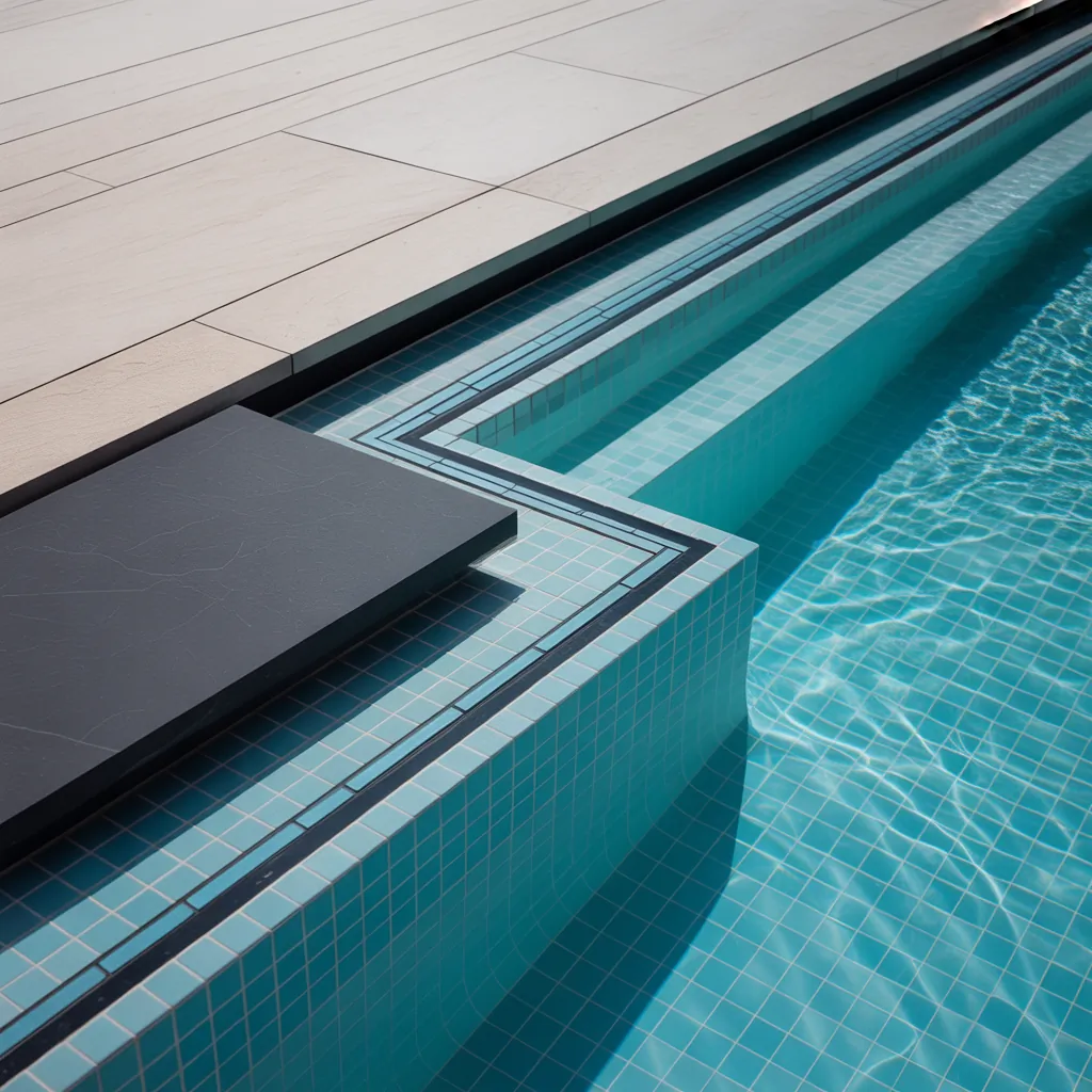pool tile ideas modern