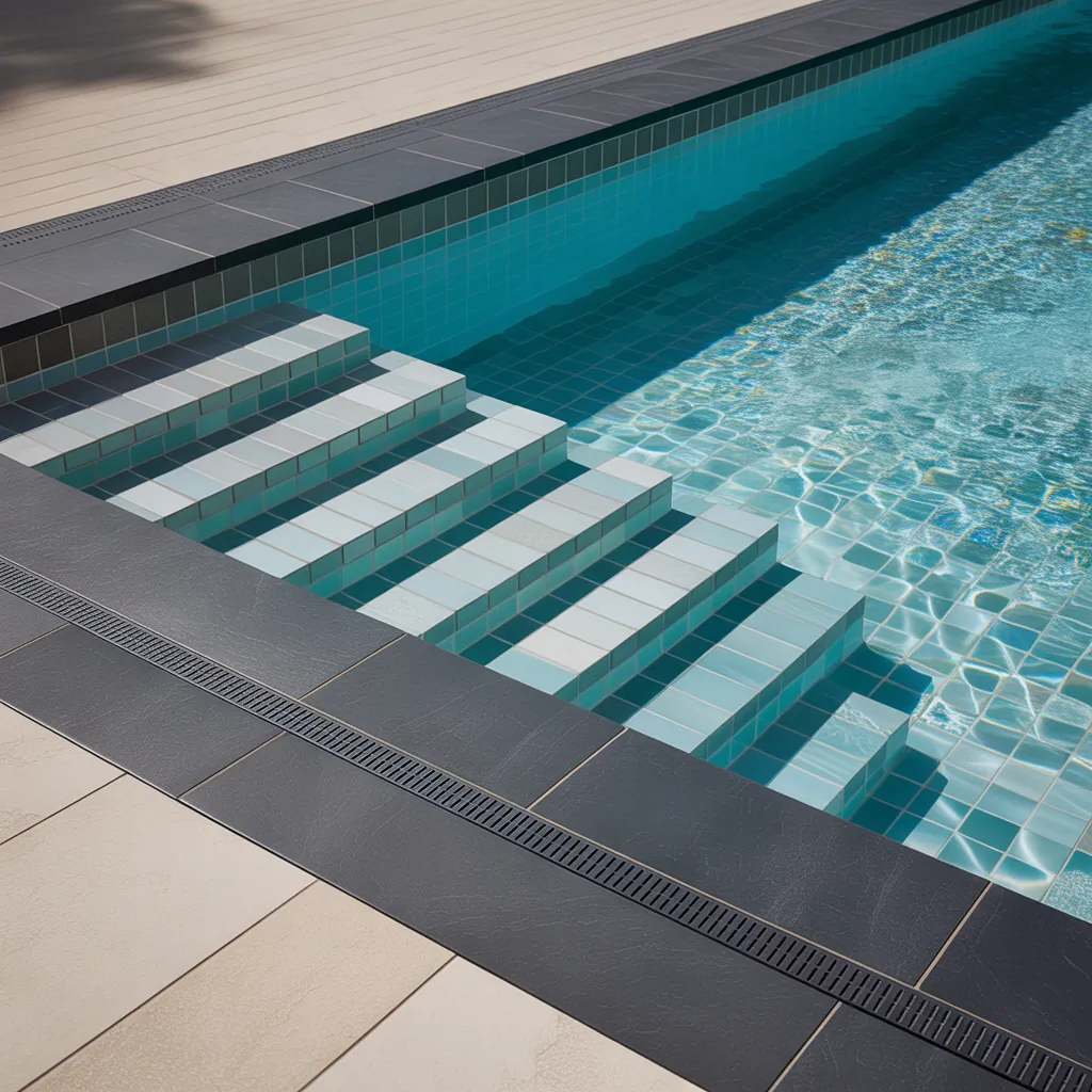 pool tile ideas modern