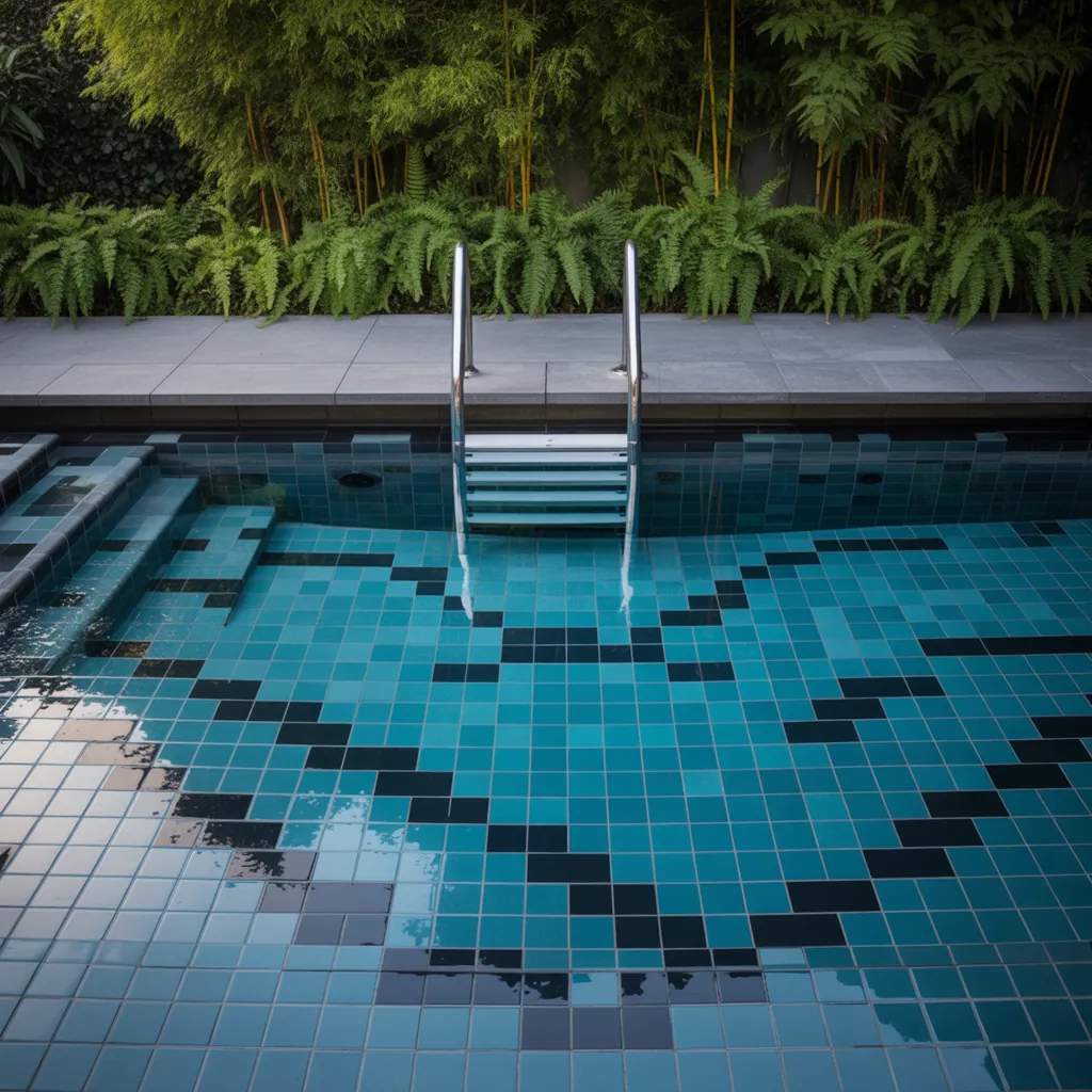 pool tile ideas modern