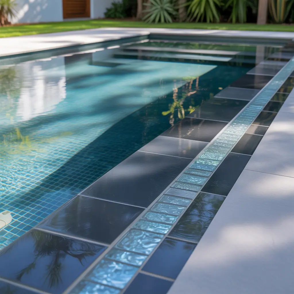 pool tile ideas modern