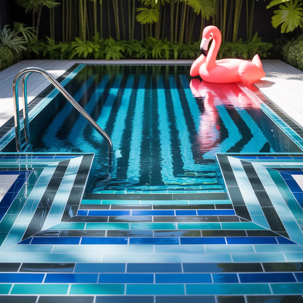 pool tile ideas modern