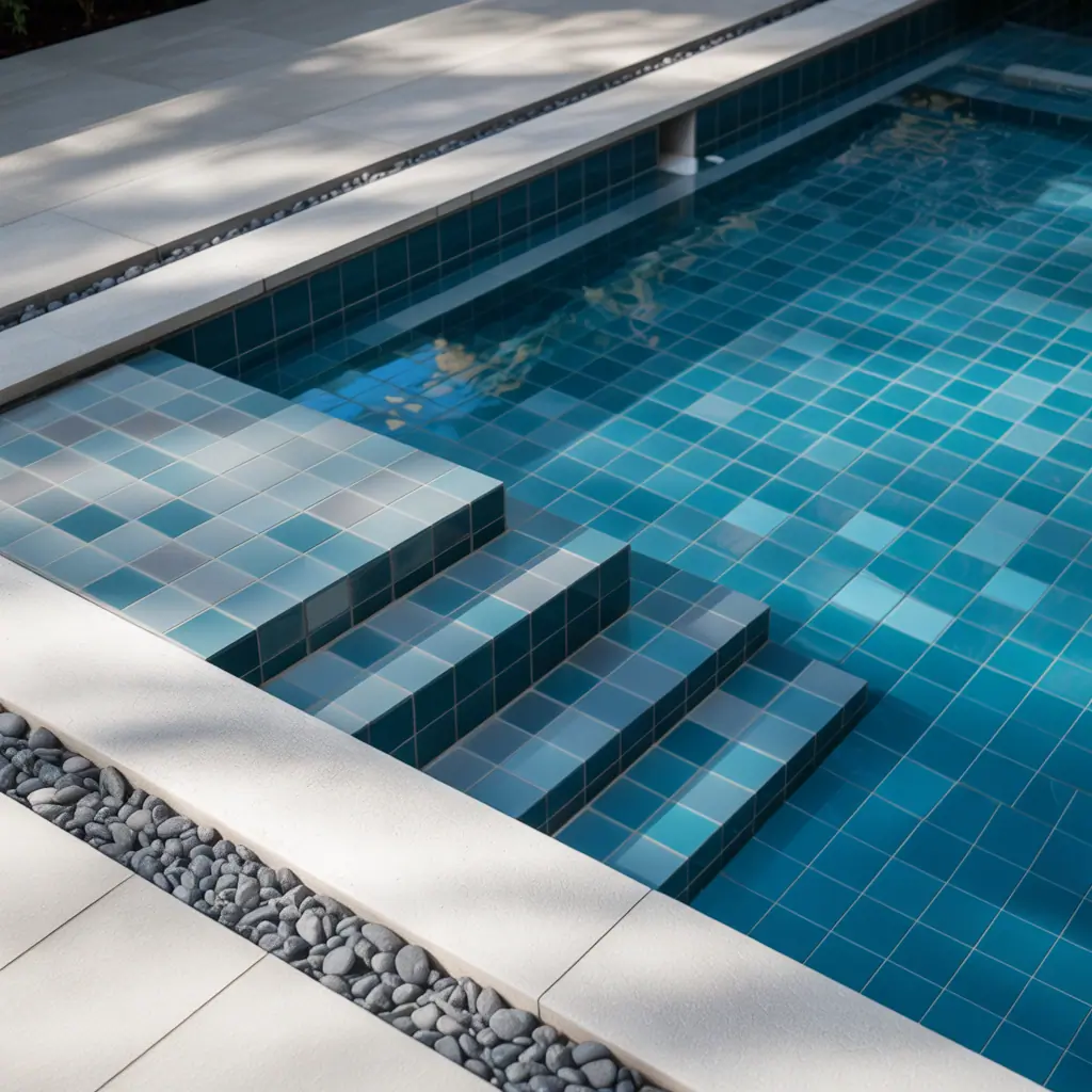 pool tile ideas modern