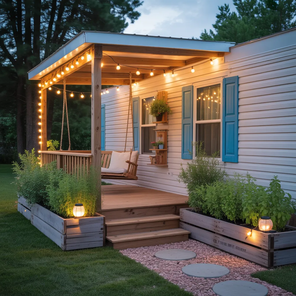 porch ideas for single wide mobile homes