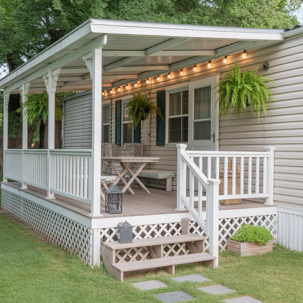 porch ideas for single wide mobile homes