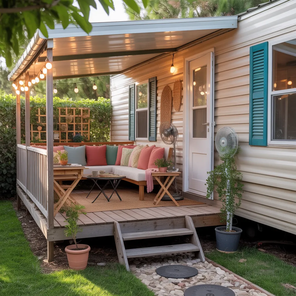 porch ideas for single wide mobile homes