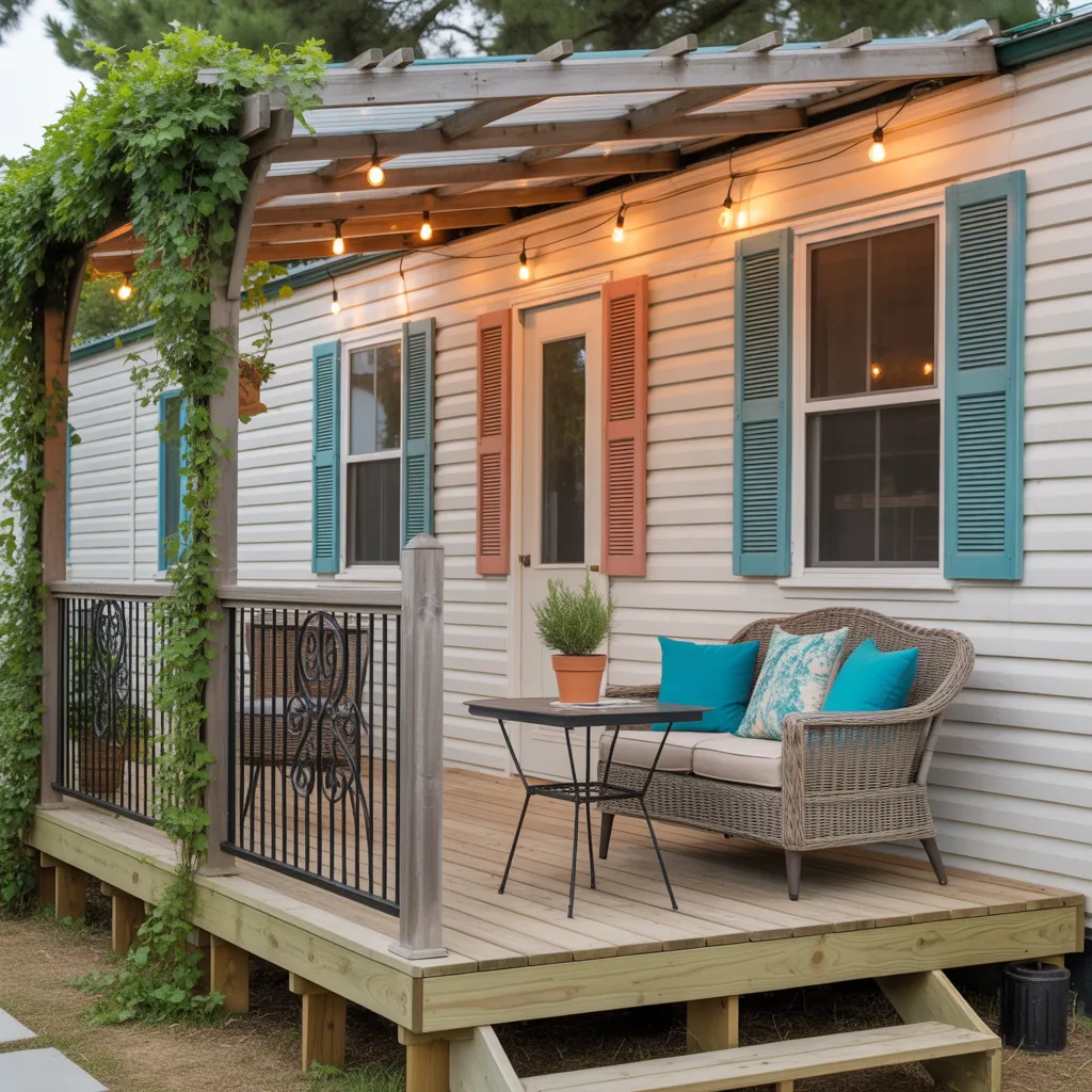 porch ideas for single wide mobile homes