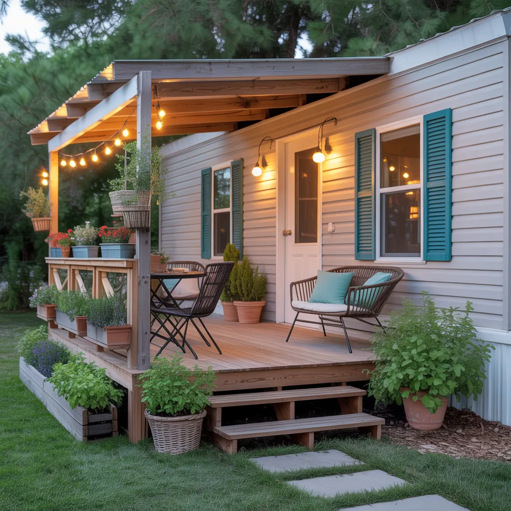 porch ideas for single wide mobile homes