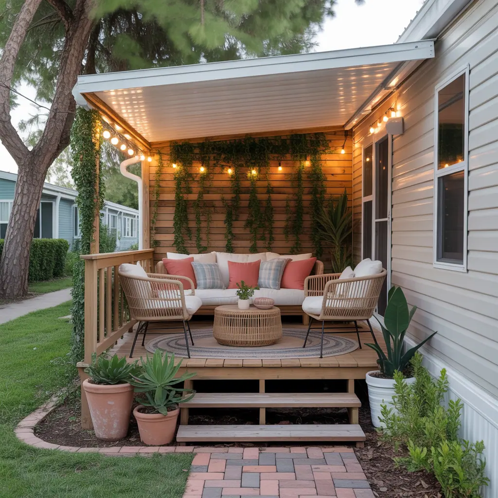 porch ideas for single wide mobile homes