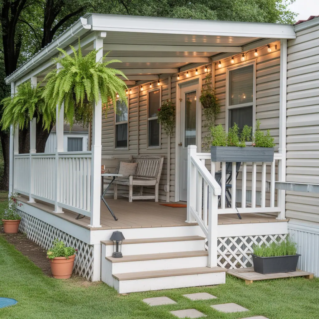 porch ideas for single wide mobile homes