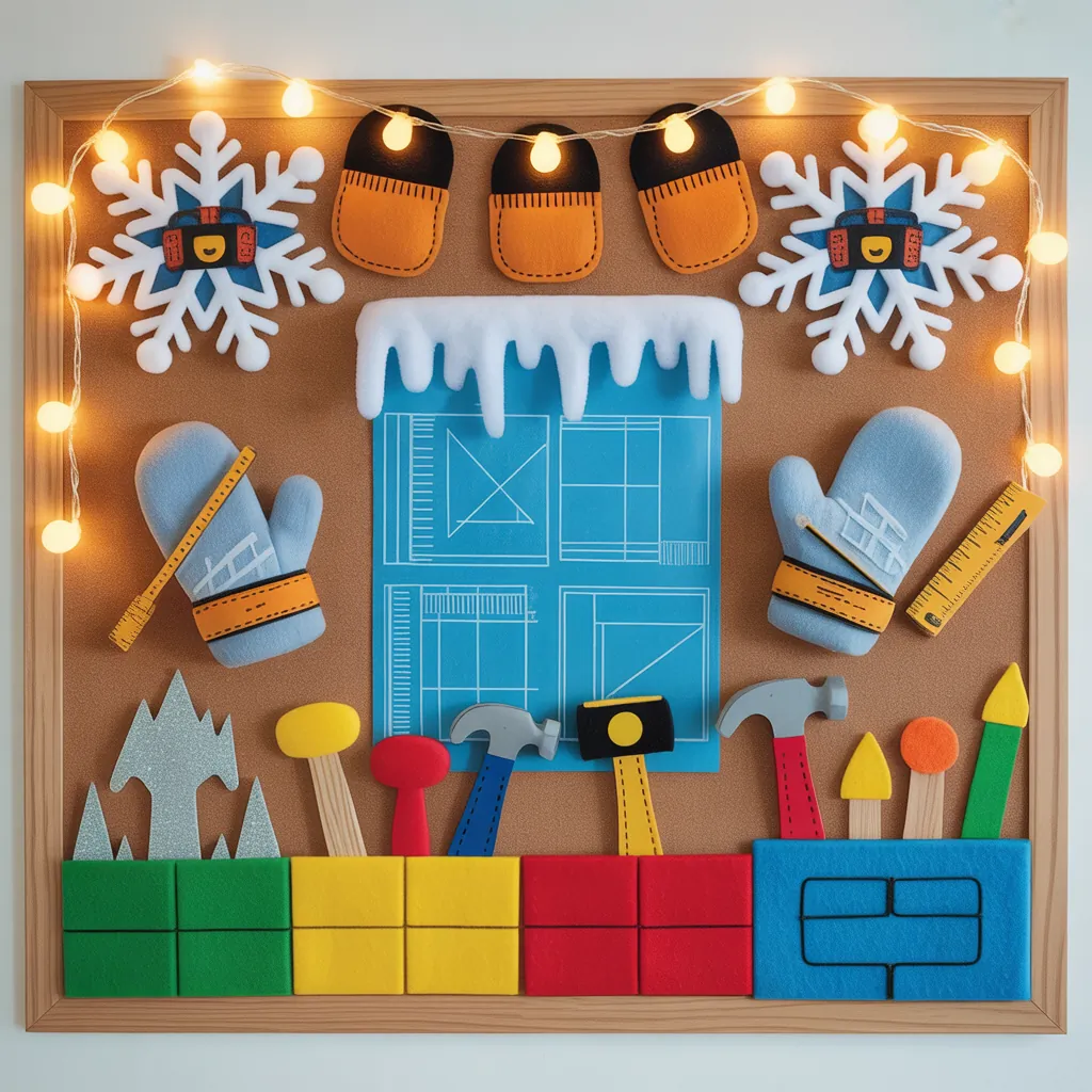 preschool winter bulletin board