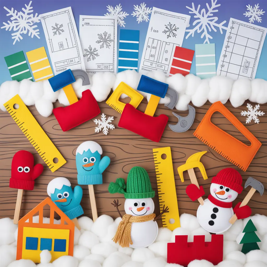 preschool winter bulletin board