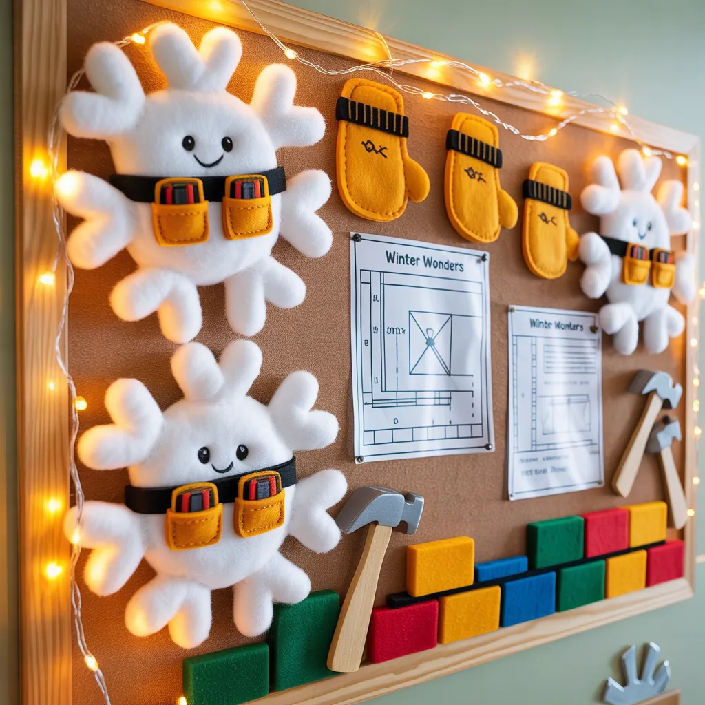 preschool winter bulletin board