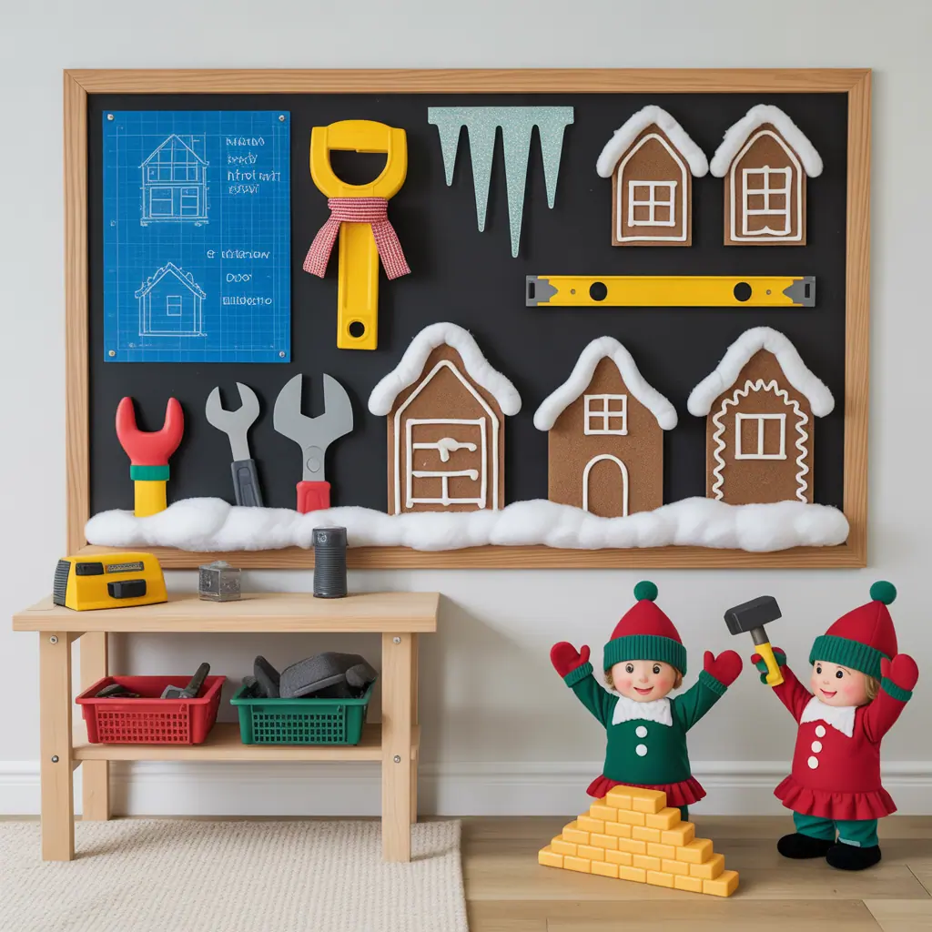 preschool winter bulletin board