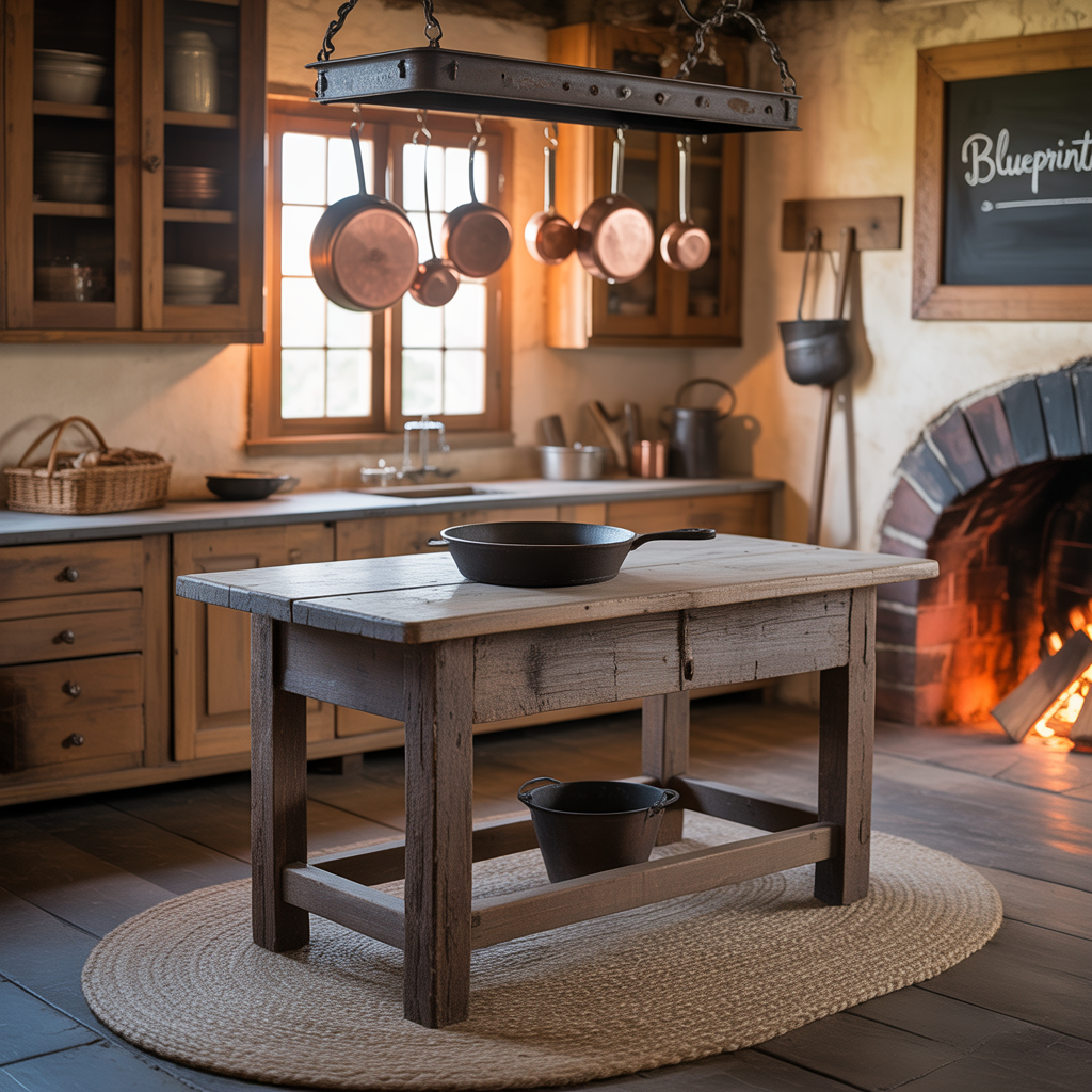 primitive rustic kitchen decor