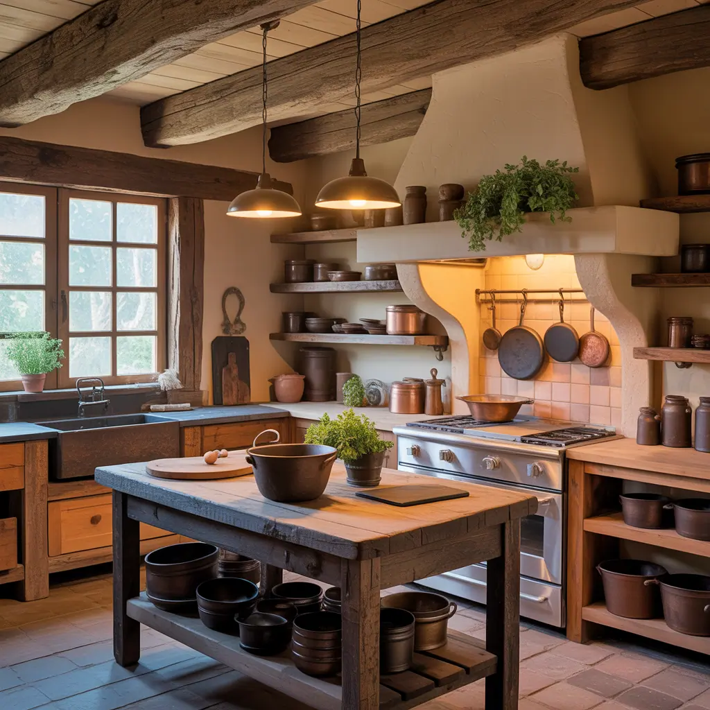 primitive rustic kitchen decor