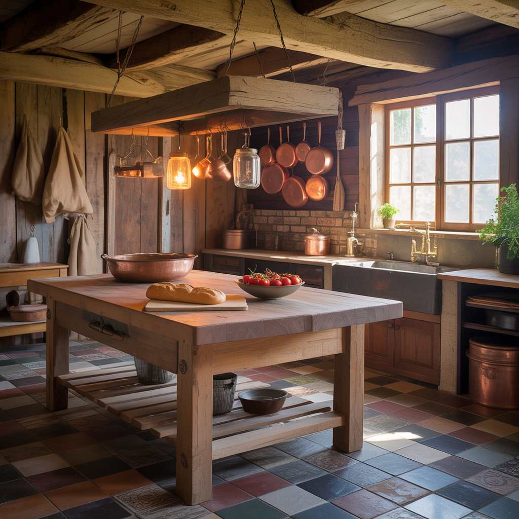 primitive rustic kitchen decor