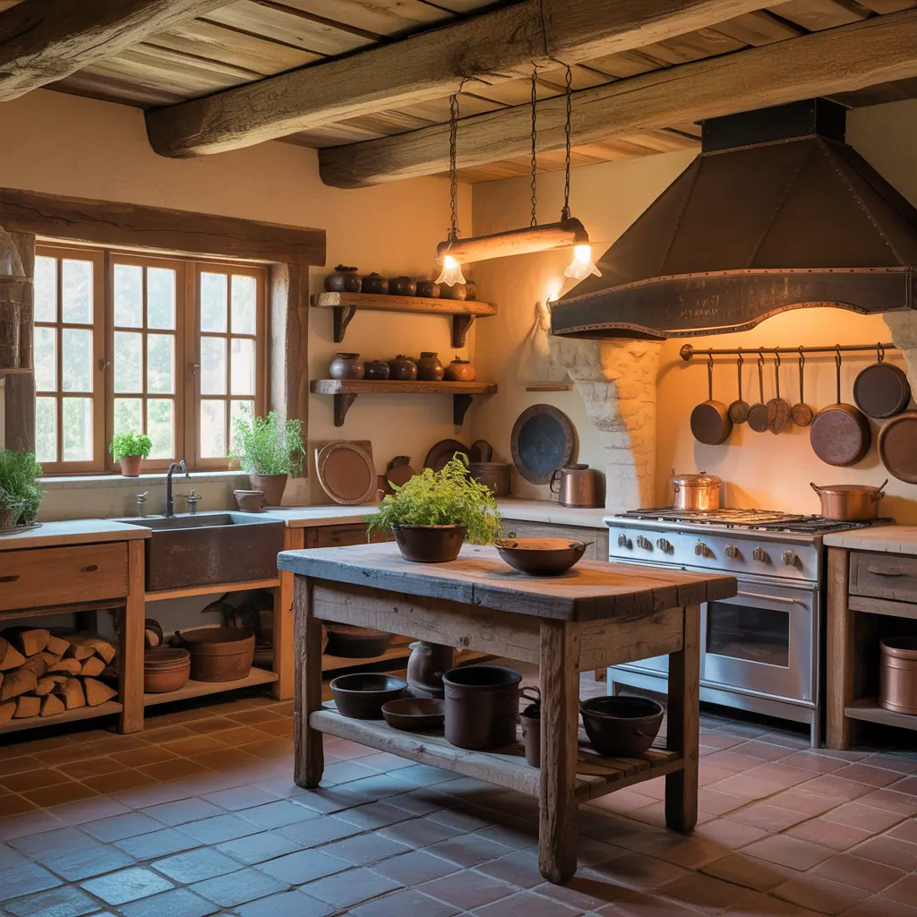 primitive rustic kitchen decor