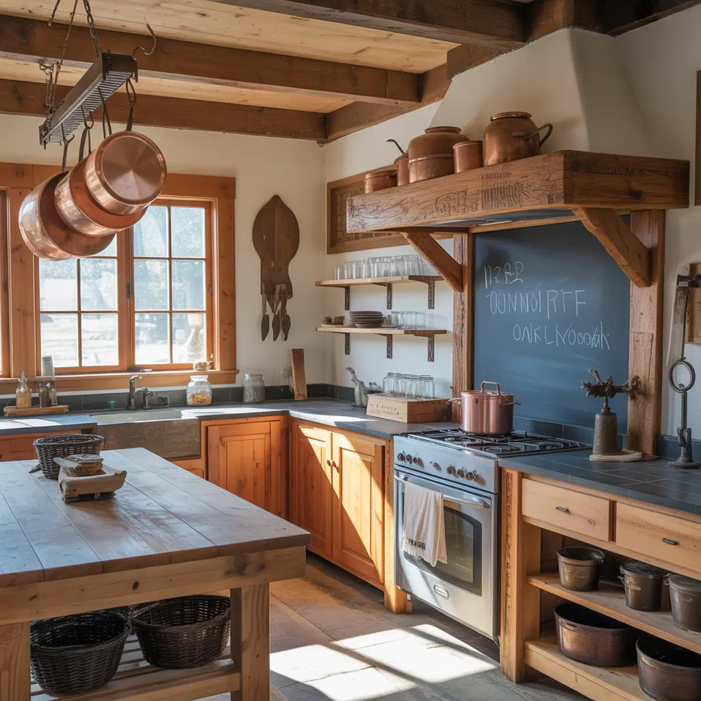 primitive rustic kitchen decor