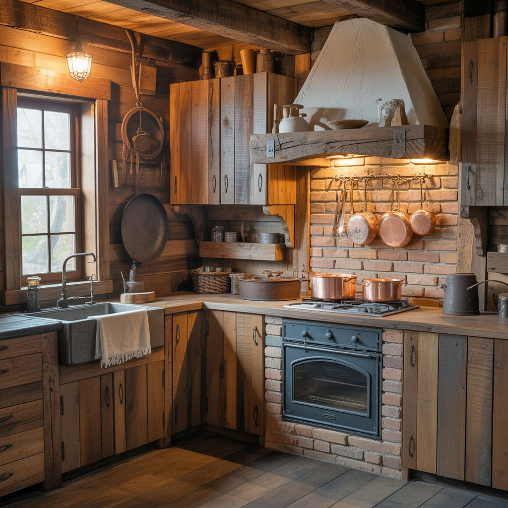 primitive rustic kitchen decor