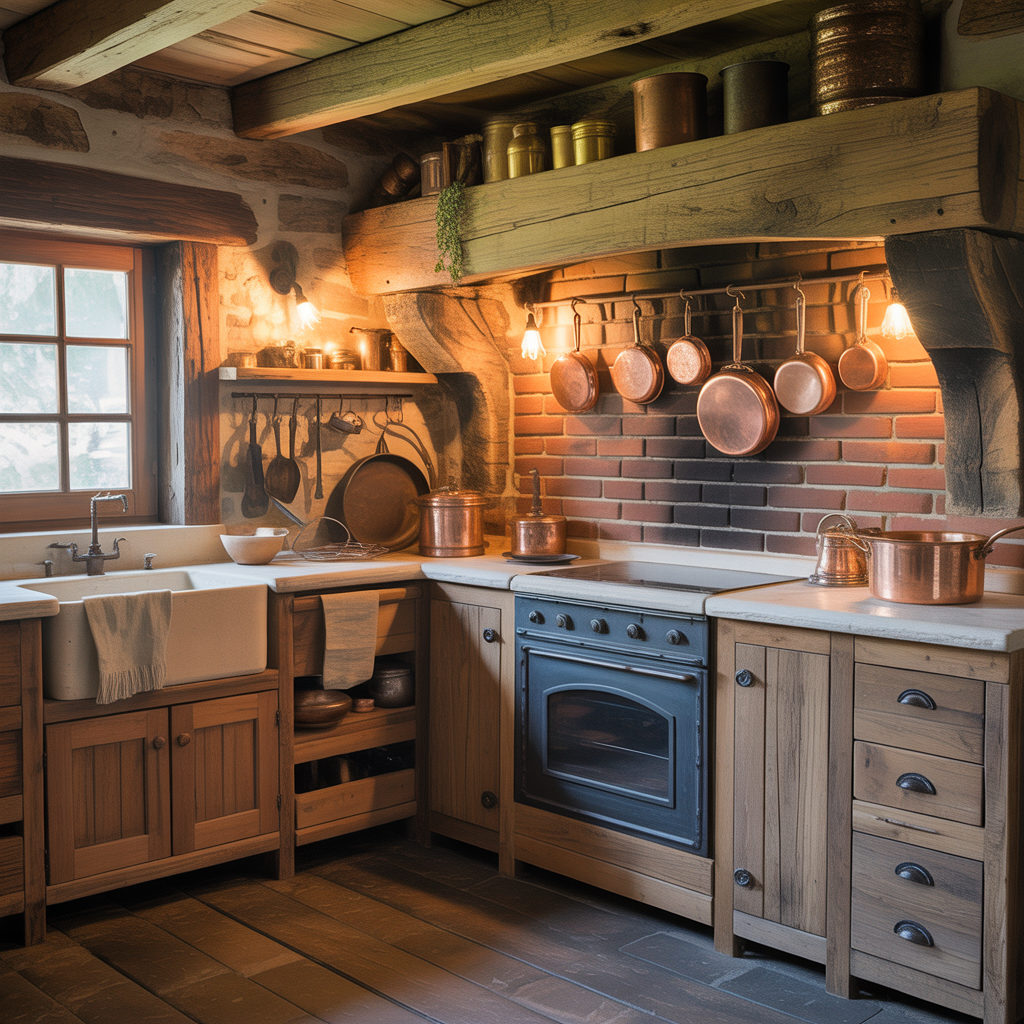 primitive rustic kitchen decor